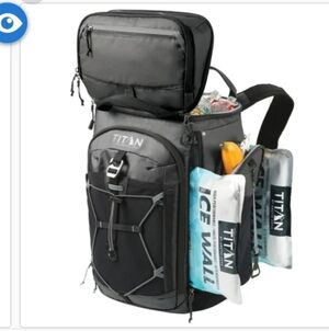 Titan Deep Freeze 26 Can Backpack Cooler, Black, New
